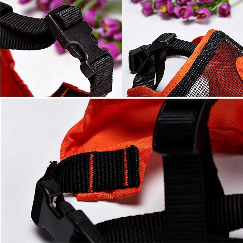 Anti Bark Bite Chew Pug French Bulldog Muzzles - Adjustable Breathable Mesh Breathable Short-nose (4W1)