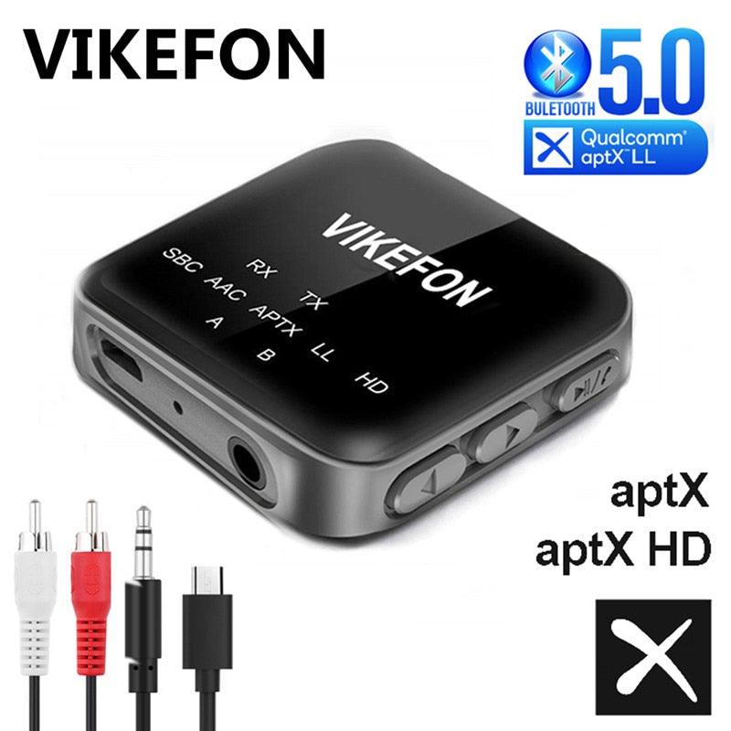 Aptx HD LL Bluetooth 5.0 Audio Receiver Transmitter CSR8675 RCA 3.5mm with MiC For TV PC Car speaker (HA1)(F57)