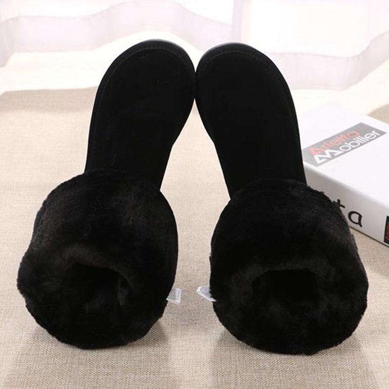 Cute Australian Style Women's Snow Boots - Waterproof Genuine Cow Leather Winter Boots (D38)(D85)(BB3)(BB5)