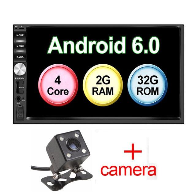 Auto 7" Android 6.0 Quad Core 2G+32G Universal Double 2Din no dvd Car Audio Stereo GPS Navigation (D60)(CT2)(CT5)
