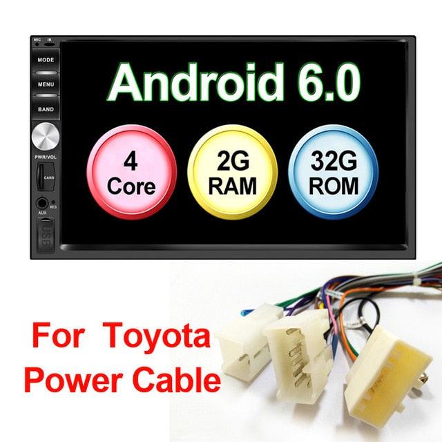 Auto 7" Android 6.0 Quad Core 2G+32G Universal Double 2Din no dvd Car Audio Stereo GPS Navigation (D60)(CT2)(CT5)