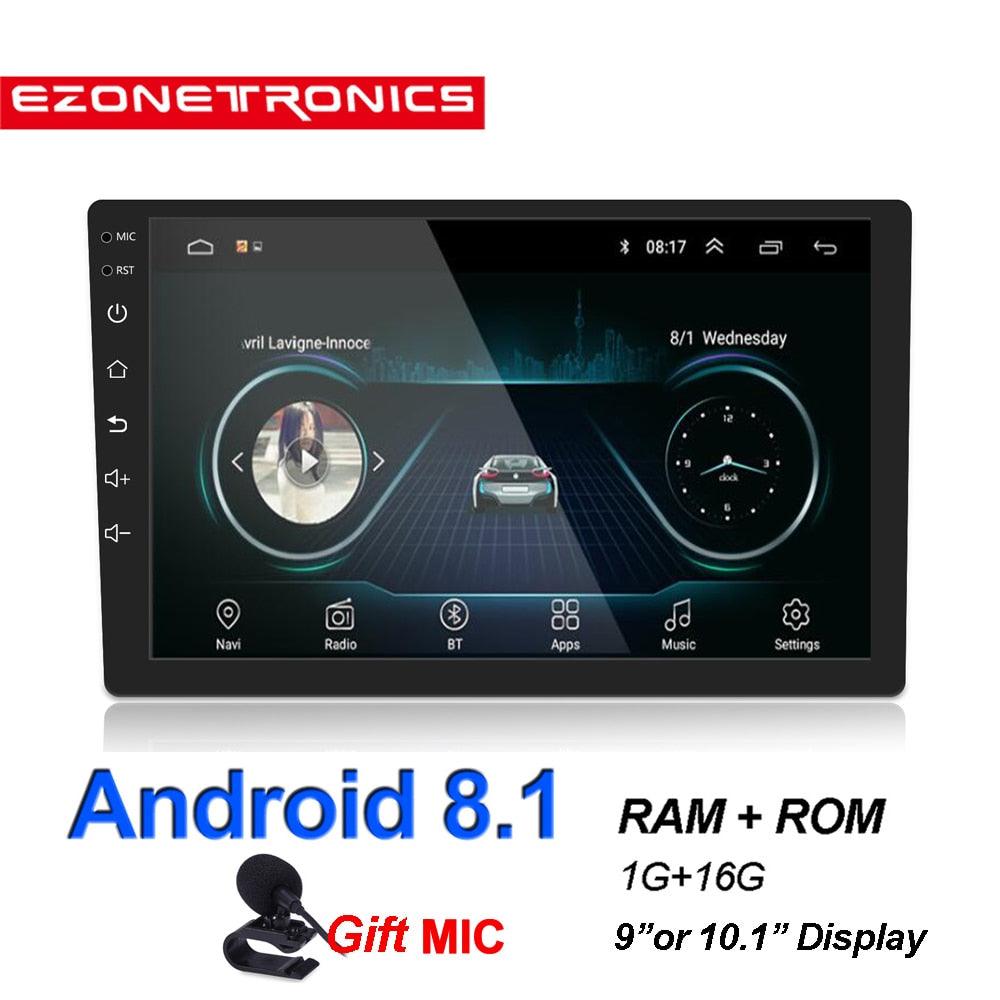 Auto Radio 2 Din Android 8.1 GPS Navigation Car Radio Car Stereo 9 /10.1 inch 1024*600 Universal Wifi Bluetooth USB Audio Player (CT2)(CT5)