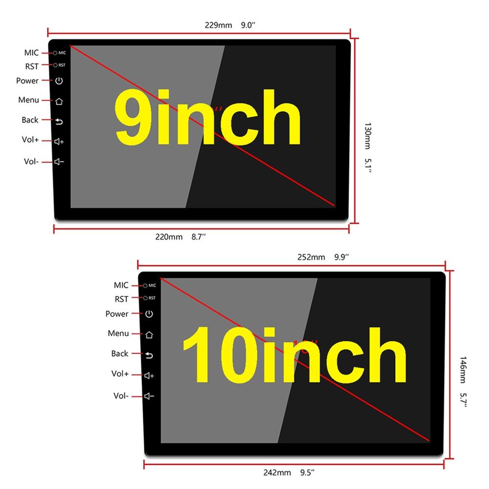 Auto Radio 2 Din Android 8.1 GPS Navigation Car Radio Car Stereo 9 /10.1 inch 1024*600 Universal Wifi Bluetooth USB Audio Player (CT2)(CT5)