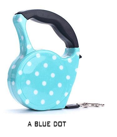 Automatic Retractable Dog Leash For Small Dogs - Nylon Rope Length 5m Dog Accessories For Large Dogs (D70)(2W1)