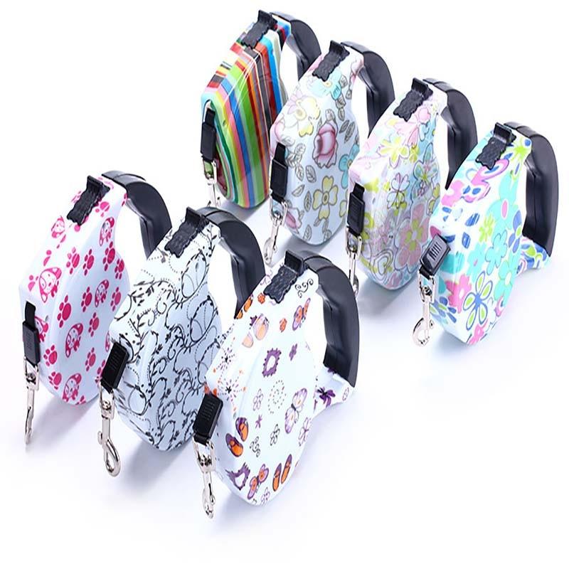 Automatic Retractable Dog Leash For Small Dogs - Nylon Rope Length 5m Dog Accessories For Large Dogs (D70)(2W1)