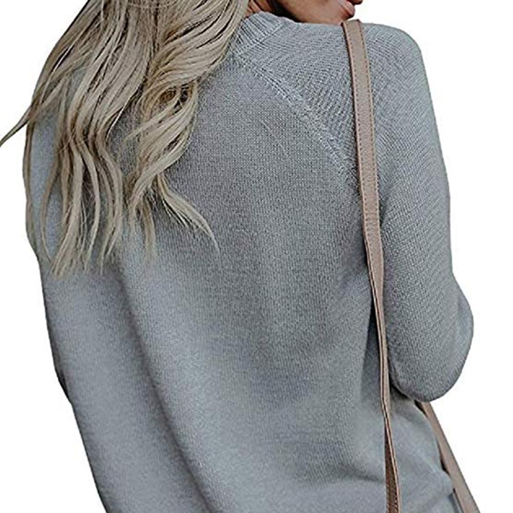 Gorgeous Autumn Women's Sweater - Casual Street Clothes - Moderate Knitting Pullover Lady Sweater - Plus Size (1U23)