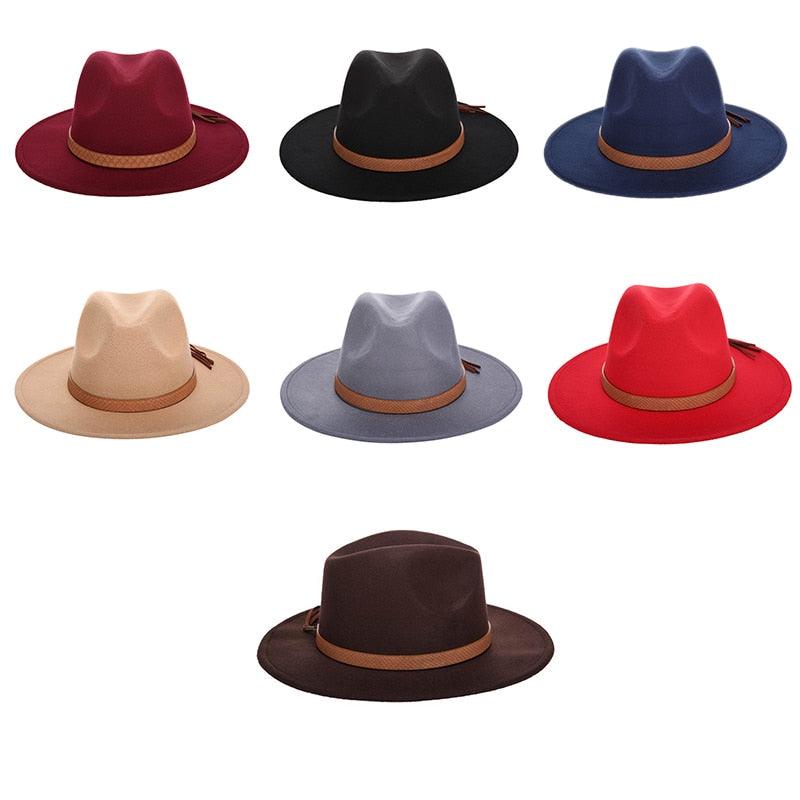 Autumn And Winter Men's And women's Universal Solid Color Snake Leather Belt Hats (MA3)