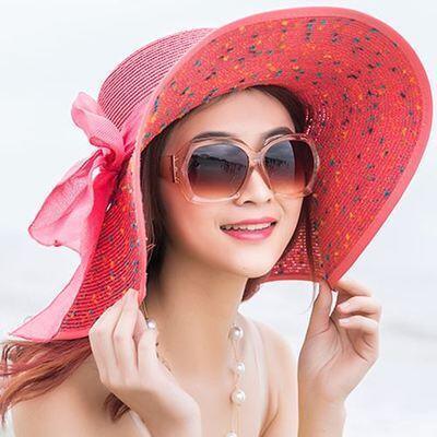 Gorgeous Large Brim Floppy Sun Hat - Beach Women's Hat - Foldable Summer (WH8)(F44)