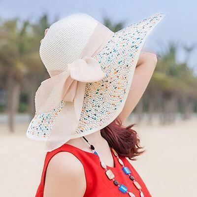 Gorgeous Large Brim Floppy Sun Hat - Beach Women's Hat - Foldable Summer (WH8)(F44)