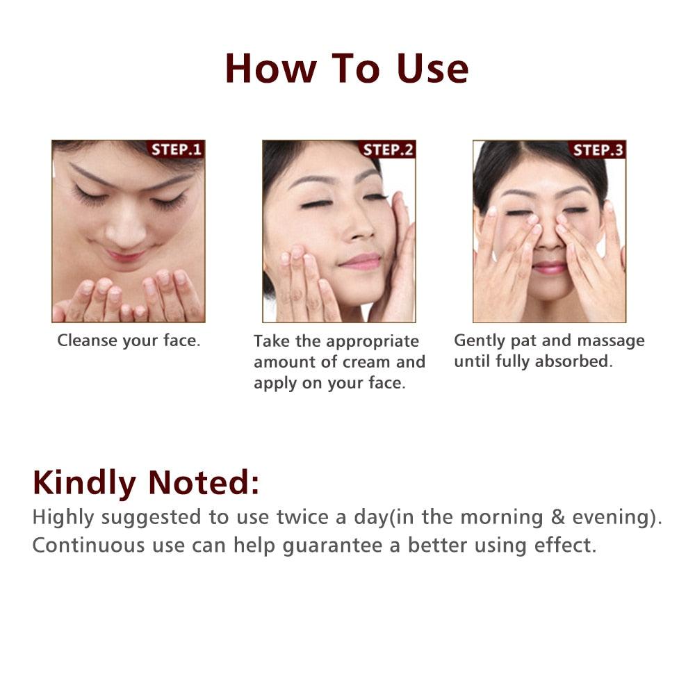 Face Cream Pure Pearl Essence Hyaluronic Acid Whitening Cream Moisturizing Anti Wrinkle (M1)(1U86)(F86)