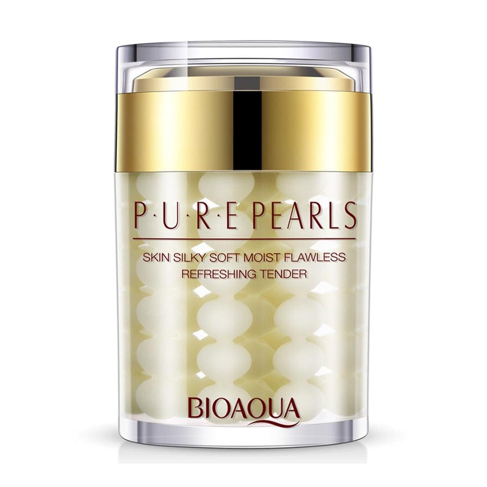 Face Cream Pure Pearl Essence Hyaluronic Acid Whitening Cream Moisturizing Anti Wrinkle (M1)(1U86)(F86)
