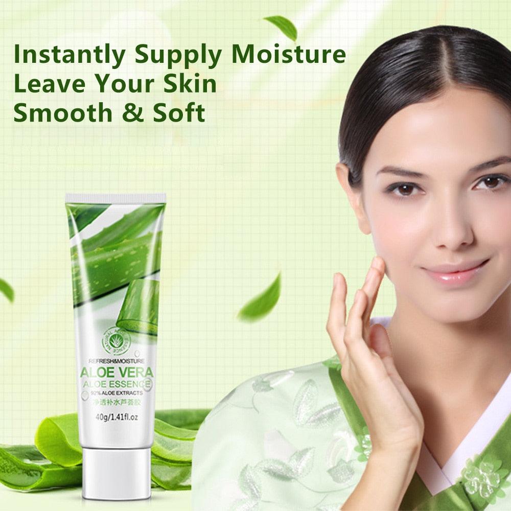 Natural Aloe Vera Gel Aloe Essence Anti Wrinkle Face Moisturizer Acne Treatment Moisturizing Gel Skin Care (M1)(1U86)