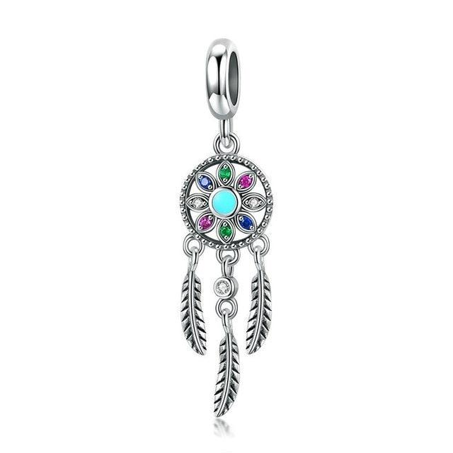 Great Starfish Moon Charms - 925 Sterling Silver Summer Sea Starfish Moon Pendants Charms (D81)(6JW)