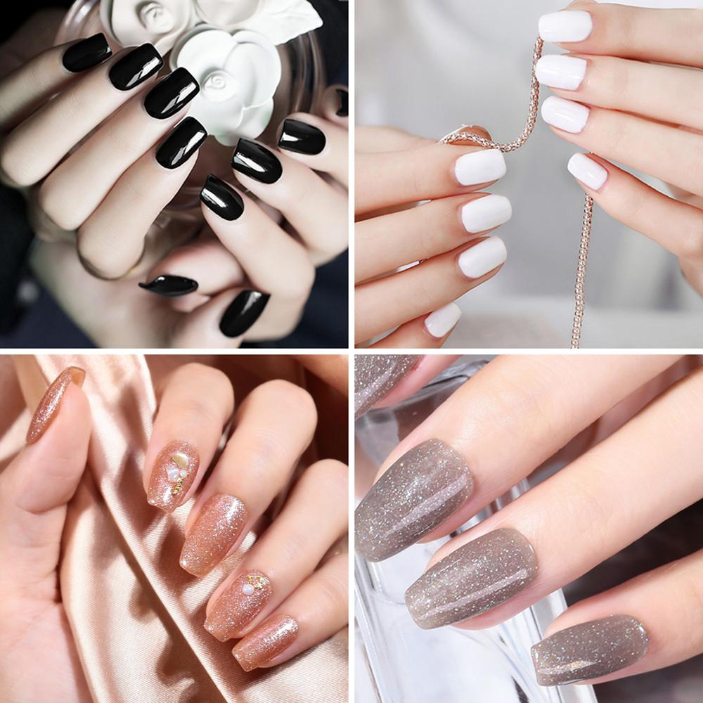 8Colors10ML Dipping Nail Powder Set Gradient Acrylic Dip Powders Glitter Decoration Lasting Than UV Gel Without Lamp Cure (N4)(1U85)