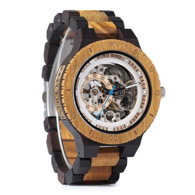 Wooden Men's Watch - Quartz Wristwatch (1U84)