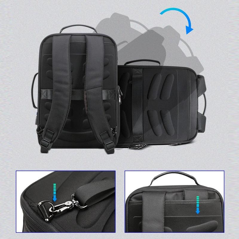 Great Anti Theft Enlarge Backpack - USB External Charge 15.6 Inch Laptop Backpack - Waterproof (1U78)