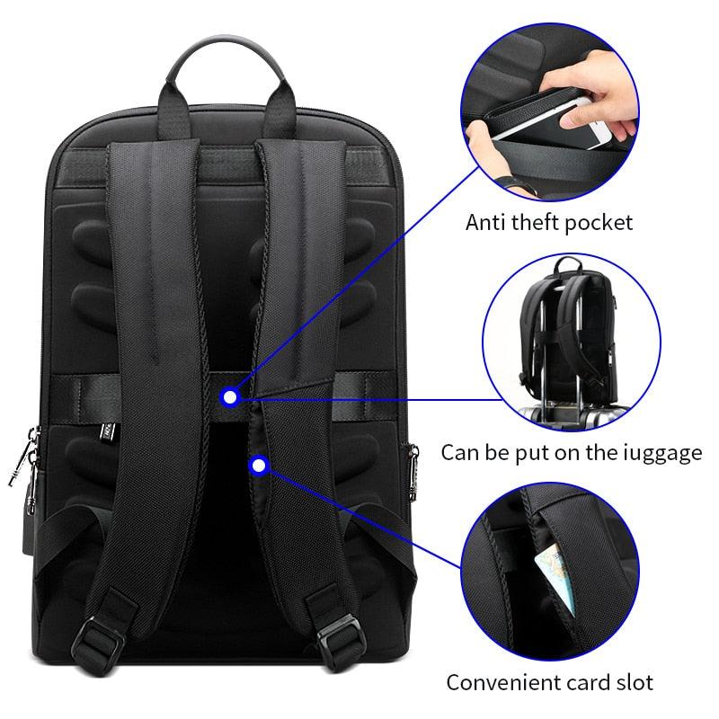 New Slim Laptop Backpack - Men USB 15 Inch Backpack - Anti Theft Backpack - Waterproof (1U78)