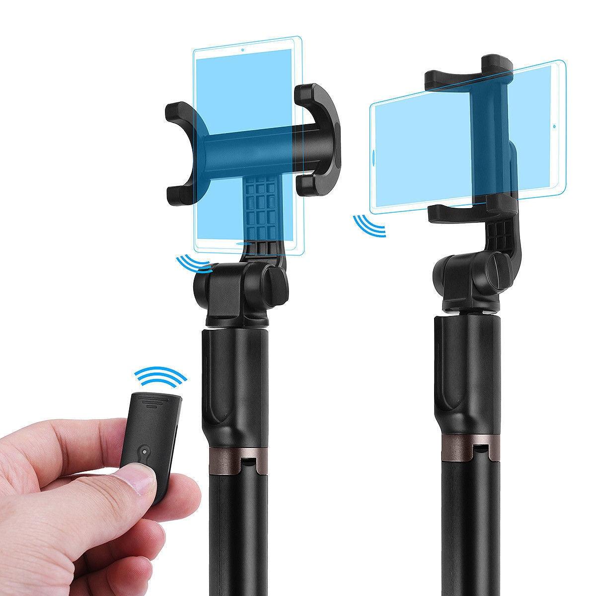 BT Selfie Stick Remote Control 360 Rotatable Aluminum Alloy Extendable Shutter Selfie Tripod Monopod For Mobile Phone (RS)(1U50)