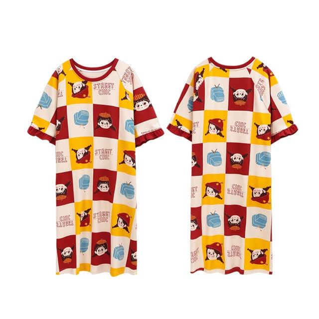 Amazing Women's Nightgowns - Summer Spring Dressing Gowns - Girls Cotton Sleepwear Nightwear (ZP2)
