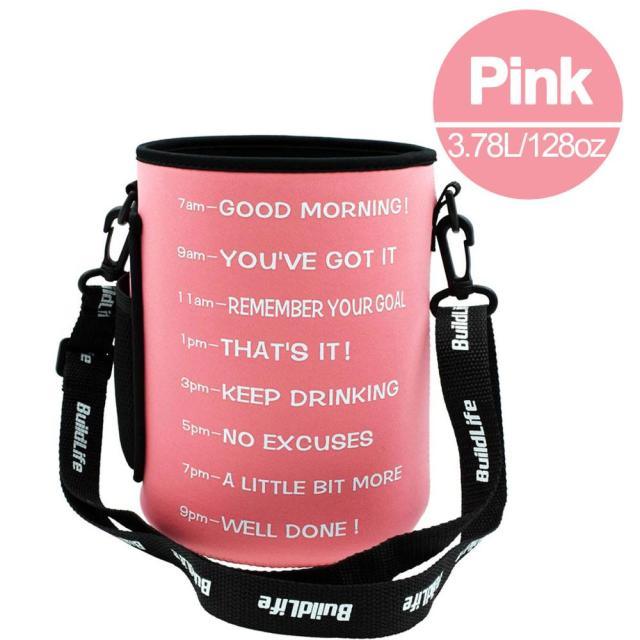 Great Bag Sleeve Bottle Cover Carrier With Shoulder strap Suitable For Quifit 2.2L 2.5L 3.78L Gallon Water Bottle (No Bottle Included)(FHB)(1AK1)(1U24)(F24)(1U101)(1U9)(F101)