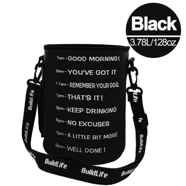 Great Bag Sleeve Bottle Cover Carrier With Shoulder strap Suitable For Quifit 2.2L 2.5L 3.78L Gallon Water Bottle (No Bottle Included)(FHB)(1AK1)(1U24)(F24)(1U101)(1U9)(F101)