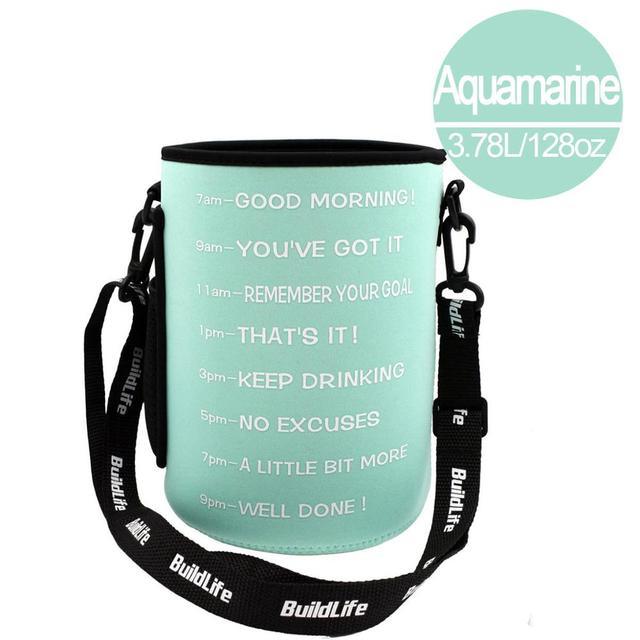 Great Bag Sleeve Bottle Cover Carrier With Shoulder strap Suitable For Quifit 2.2L 2.5L 3.78L Gallon Water Bottle (No Bottle Included)(FHB)(1AK1)(1U24)(F24)(1U101)(1U9)(F101)