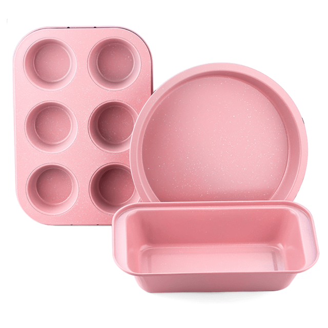 Bakeware Set - Bread Cake Toast Non-stick Tray Muffin Baking Carbon Steel Baking Pan Mold Set (D61)(AK2)