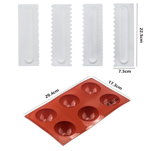 Ball Sphere Silicone Mold For Cake Pastry Baking Chocolate Candy Fondant Bakeware (AK2)