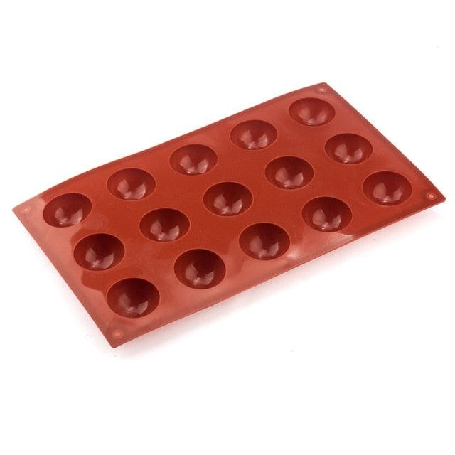 Ball Sphere Silicone Mold For Cake Pastry Baking Chocolate Candy Fondant Bakeware (AK2)