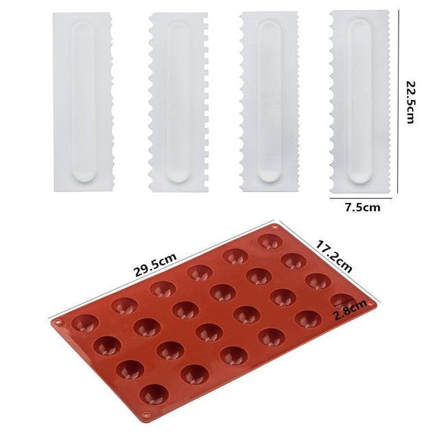 Ball Sphere Silicone Mold For Cake Pastry Baking Chocolate Candy Fondant Bakeware (AK2)