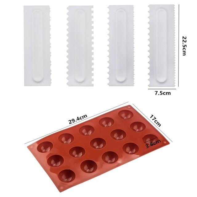 Ball Sphere Silicone Mold For Cake Pastry Baking Chocolate Candy Fondant Bakeware (AK2)