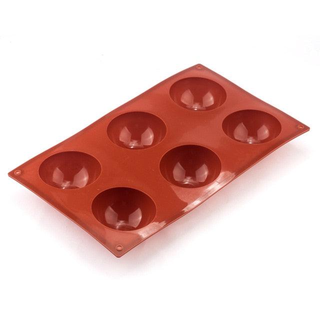 Ball Sphere Silicone Mold For Cake Pastry Baking Chocolate Candy Fondant Bakeware (AK2)