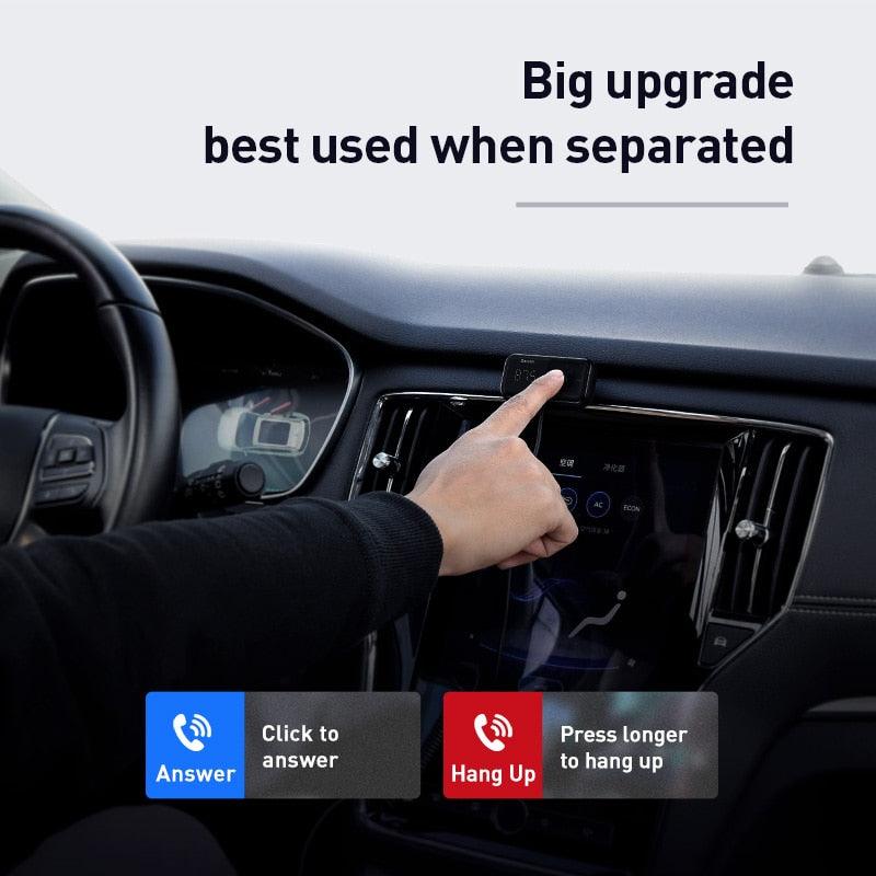 FM Modulator Transmitter Bluetooth 5.0 FM Radio 3.1A USB Car Charger - Handsfree Car Kit Wireless Aux Audio (7WH1)