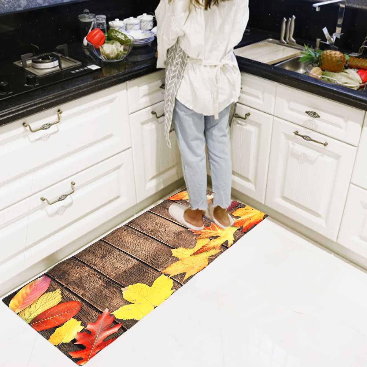 Bathroom Entrance Door Mat Washable Non-slip Kitchen Floor Mat Bedroom Living Room (D68)(RU1)(RU4)(1U68)