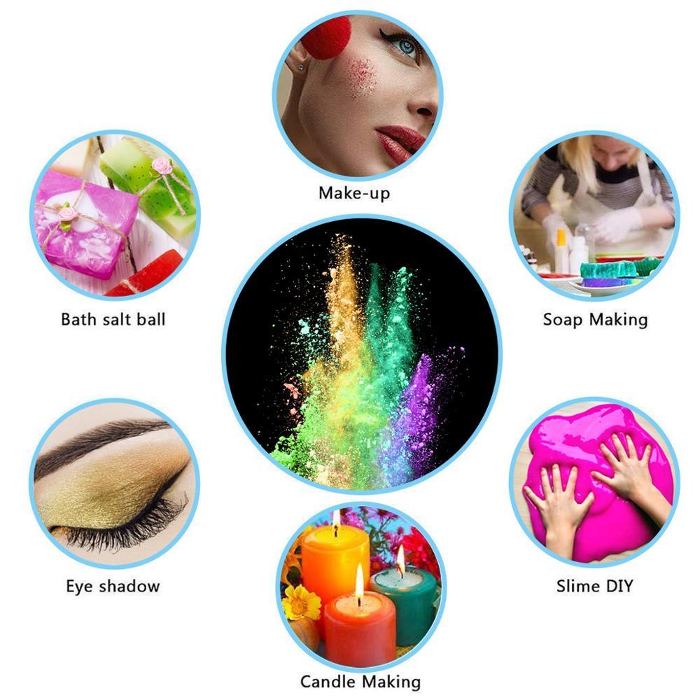 36 Color Mica Powder Pigment Resin Cosmetic Mica Powder Set - Kit Pigment for Resin For Lip Gloss (N4)(1U85)(F85)