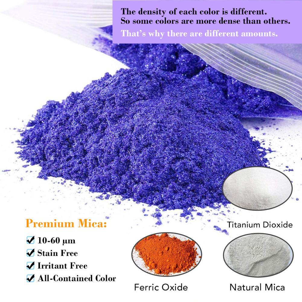 36 Color Mica Powder Pigment Resin Cosmetic Mica Powder Set - Kit Pigment for Resin For Lip Gloss (N4)(1U85)(F85)