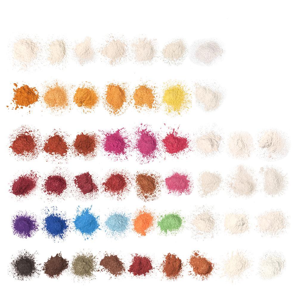 50 Colors Mica Powder Epoxy Resin Dye Pearl Pigment Natural Acrylic Nail Kit (N4)(1U85)(F85)
