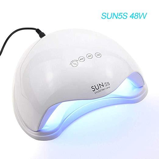 72W UV LED Lamp Nail 39pcs LED Dual Nail For Curing UV Gel Nail Polish With Sensor Timer LCD Display Nail Tools (N3)(F85)