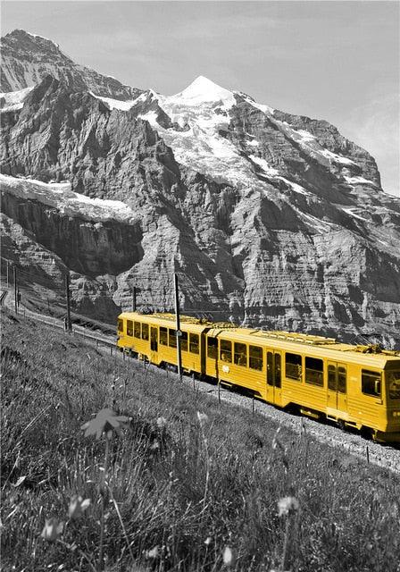 Black and White Photograph Landscape Picture Home Decor Nordic Canvas Painting Wall Art (D62)(AD1)