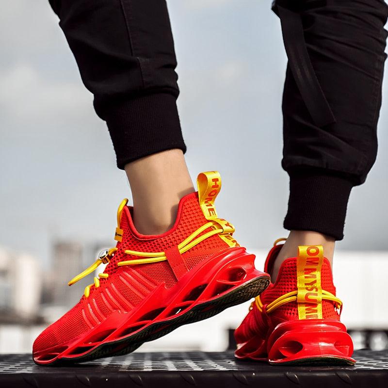 Trending Casual Shoes - Men's Fashion Light Breathable Sport Running Jogging Sneakers (MSC2A)(F12)
