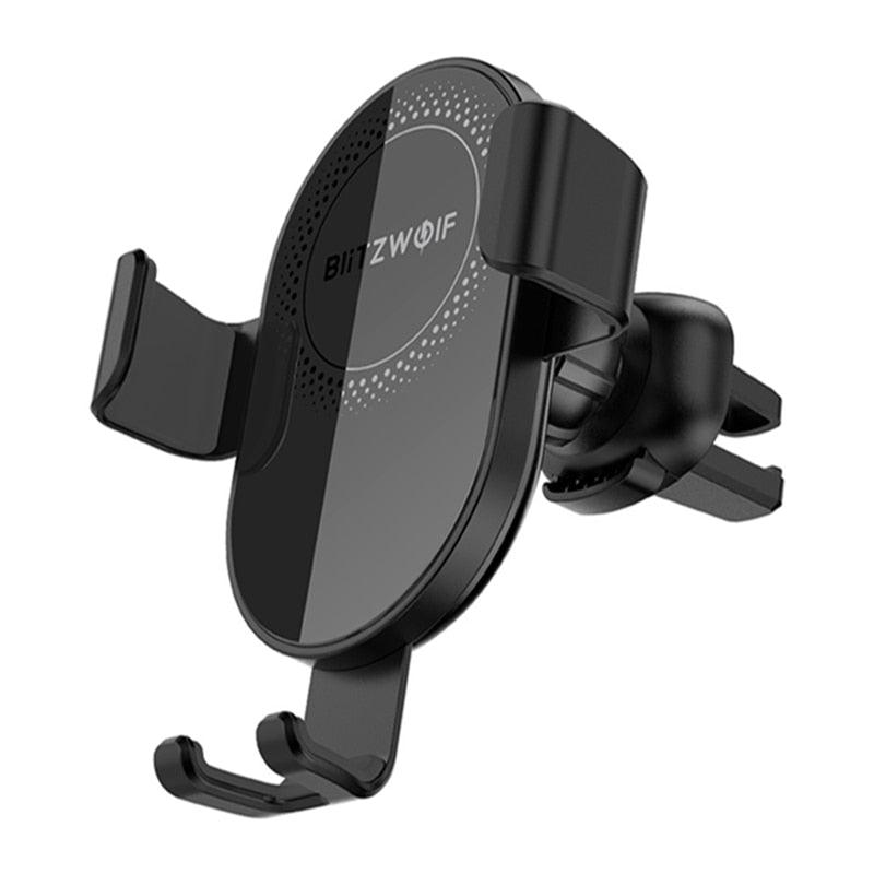 BW CW1 10W 7.5W 5W 360°Rotation Qi Wireless Car Charger- Phone Holder (1U104)(1LT1)