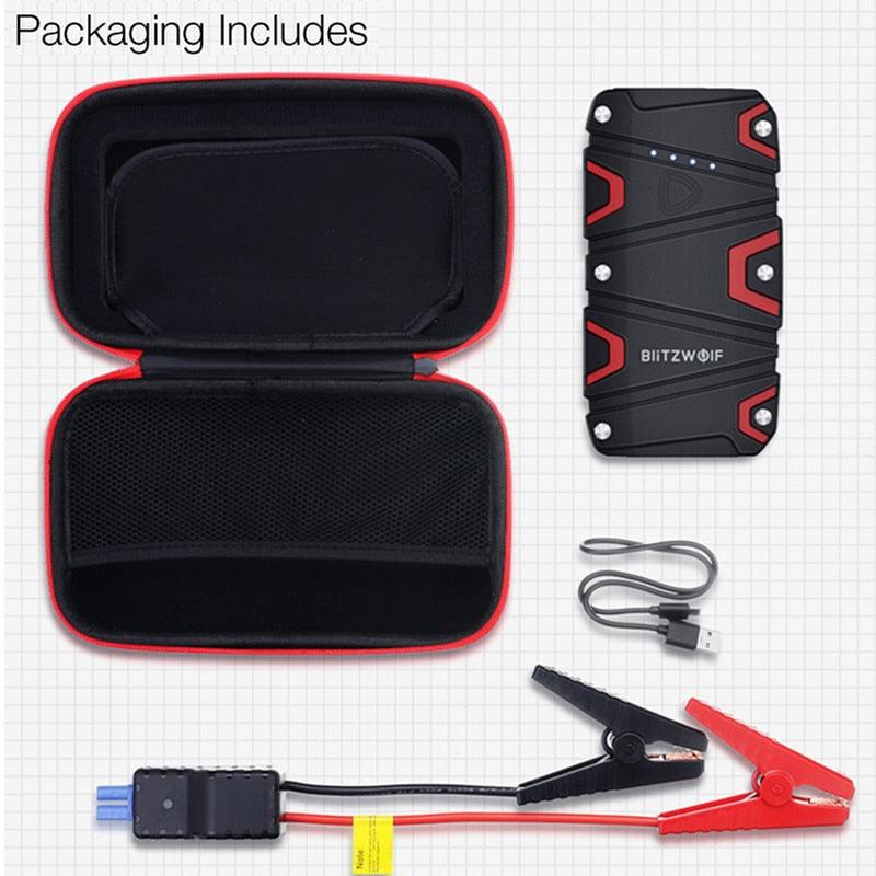 Great BW-JS1 Portable Car Jump Starter - 12000mAh 800A Emergency Battery Booster Power Bank - Waterproof (1U104)(1U89)(1LT1)(1LT1)(F104)