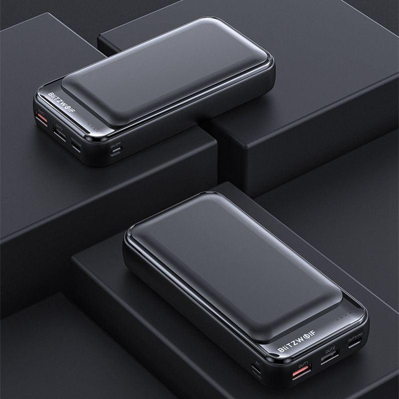 BW-P11 20000mAh Mobile Power Bank - 18W QC3.0 PD Power Bank - for iPhone 12 Pro Max, Samsung S10 for Xiaomi (1U104)(1LT1)
