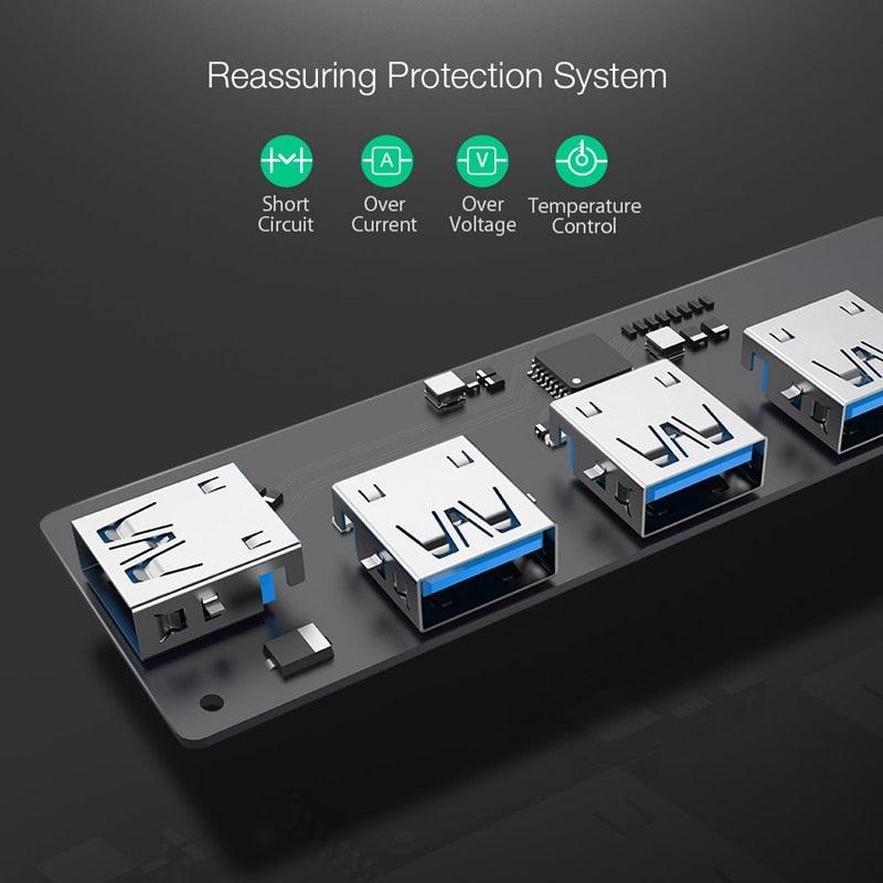 BW-TH3 USB Hubs 4 in 1 Type-C to 4-Port USB 3.0 Port Hub Data Hub with OTG Function 5Gbps USB 3.0 Transmission (CA2)(1U52)
