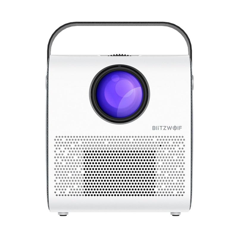 Portable LCD Projector 3800 Lumens 1280*720P HD Multimedia bluetooth Projector with 2 Speaker Theater Projector (ST1)(F53)