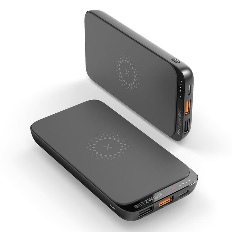 Great 10000mAh QC3.0 PD18W Power Bank - 10W Wireless Charger with 4 Outputs (1U104)(1LT1)