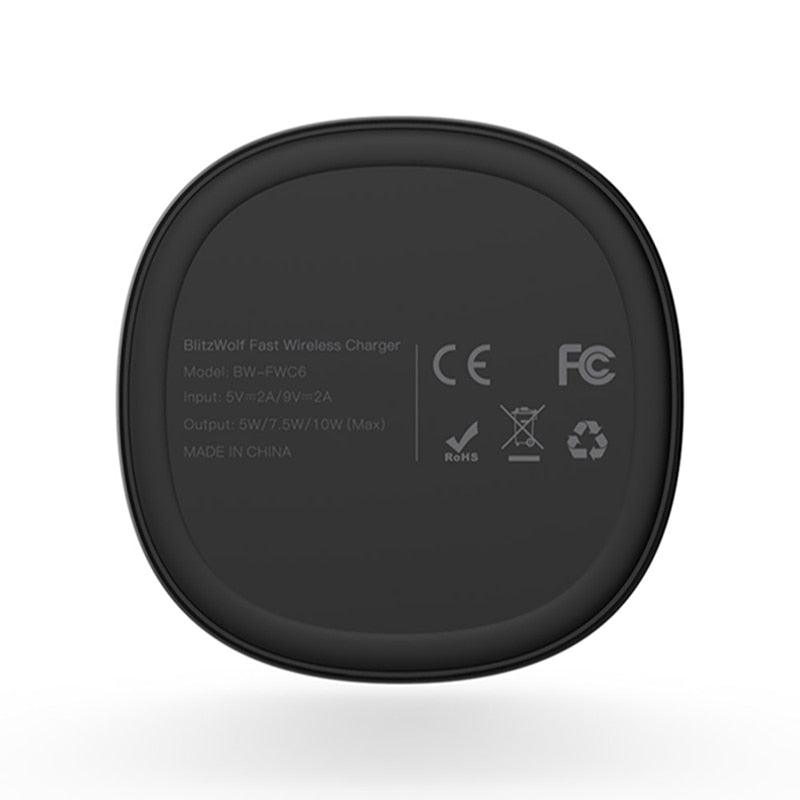 FWC6 10W 7.5W 5W Dual Coils Qi - Smart Wireless Fast Charger - Stand Holder For iPhone 12 Pro Max, Samsung, Huawei (1U104)(1LT1)