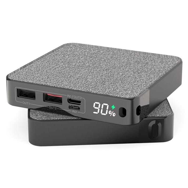 Official BW-P13 LED Display 10000mAh Power Bank - QC3.0 PD3.0 18W+15W Wireless Charger (1U104)(1LT1)(F104)