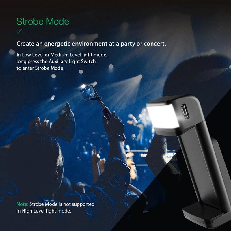 BW-BS8 LED Fill Light Selfie Stick 3 in 1 Extendable bluetooth Tripod Monopod For iPhone For Samsung Xiaomi Camera (RS)(1U50)