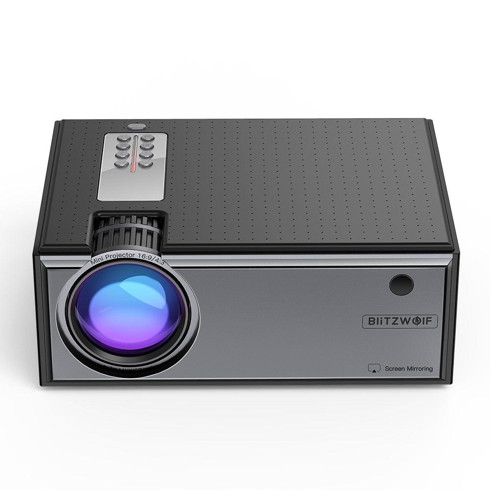 LCD Projector 2800 Lumens Phone Same Screen 1080P Input Audio Wireless Smart Home Theater Projector Android (D53)(ST1)